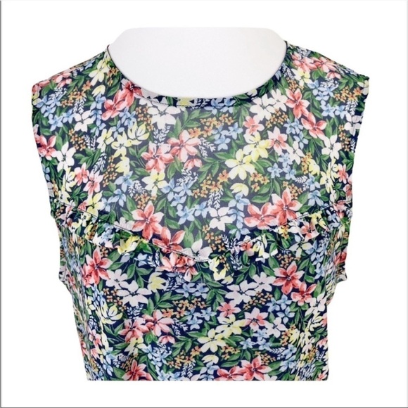APT. 9 Floral Ruffle Tank Top - Picture 2 of 7